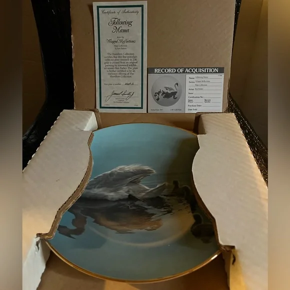 “Following Mama” Winged Reflections Collectors Plate Authenticated - Picture 3 of 3